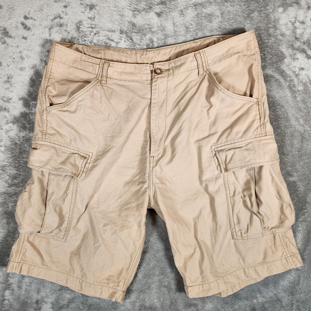 Levi's Shorts Men's 40X10 (Tag W38) Beige Carrier Cargo Utility Ripstop